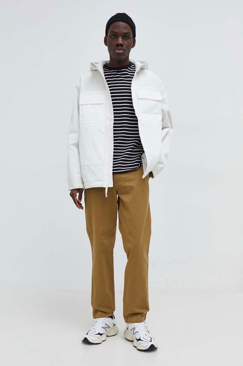 Levi's pantaloni de bumbac culoarea galben, drept