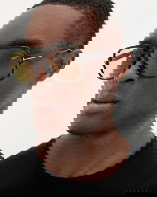 Tom Ford ochelari de soare culoarea negru, FT0884_6001E