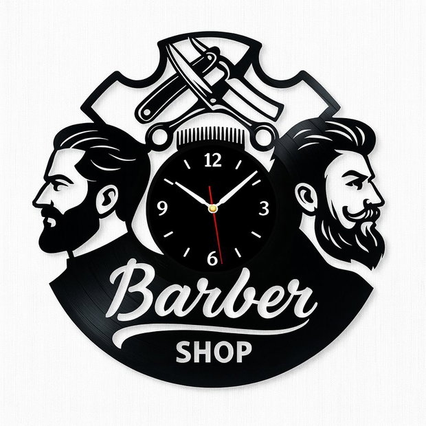 Barber shop - ceas de perete