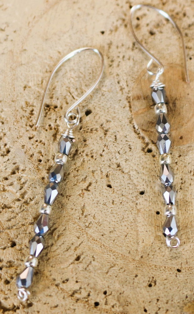 Set bratara si cercei cu cristale tip swarovski