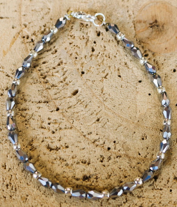 Set bratara si cercei cu cristale tip swarovski