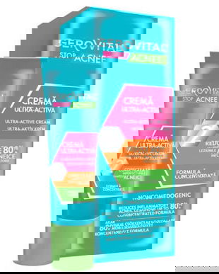 Crema Ultra-Activa - Gerovital Stop Acnee Ultra-Active Cream, 15 ml