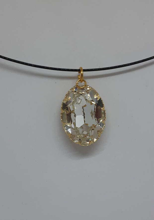 Pandantiv festiv cu cristal Swarovski multi fatetat