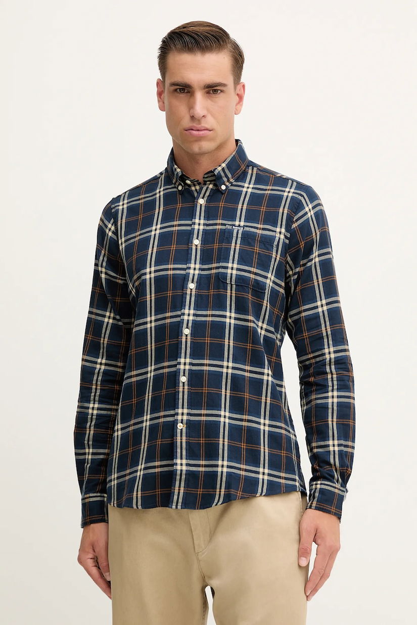 Barbour cămașă din bumbac CROSSFELL cu guler button-down, regular, MSH4995