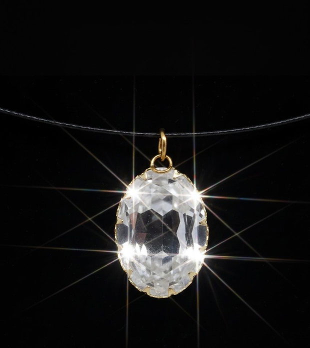 Pandantiv festiv cu cristal Swarovski multi fatetat