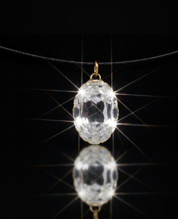 Pandantiv festiv cu cristal Swarovski multi fatetat