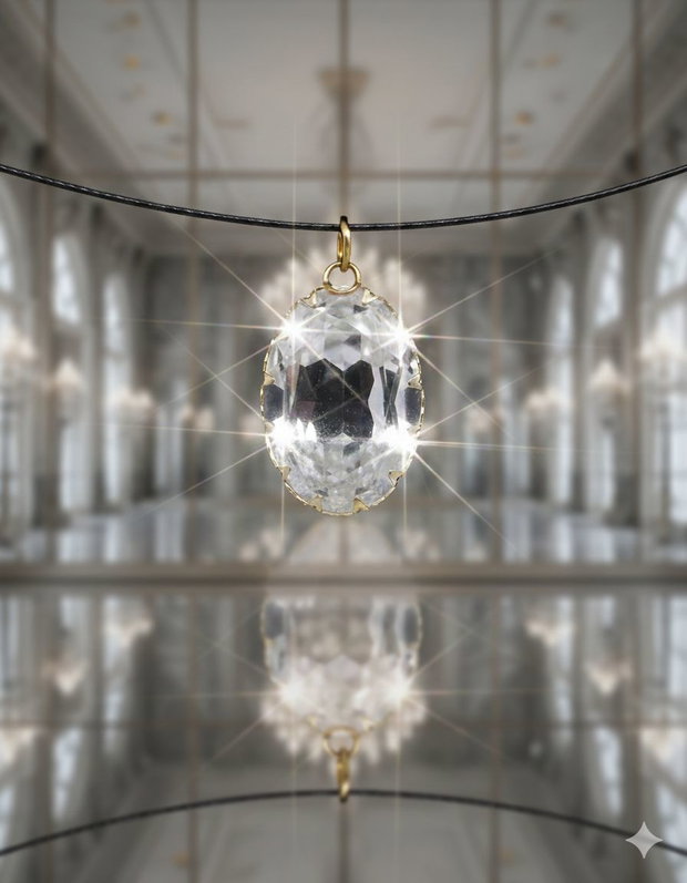 Pandantiv festiv cu cristal Swarovski multi fatetat