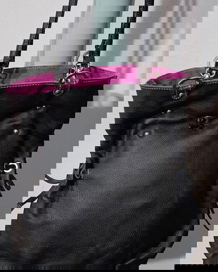 Geanta piele naturala cu doua fete