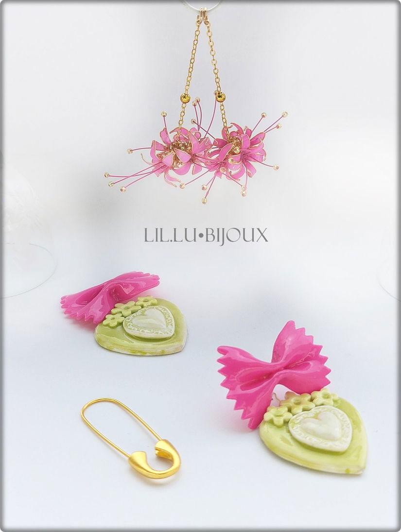 Cercei Handmade Farfalle Sugar Bloom Cercei 3 in 1