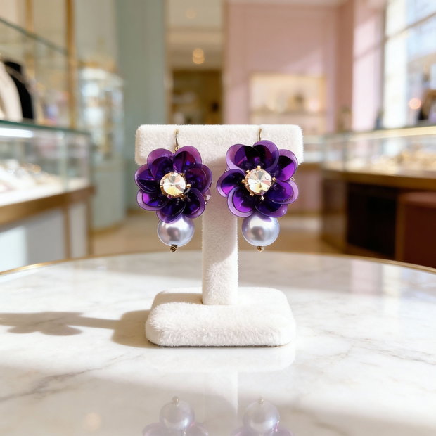 Cercei - Purple Pearl Flowers
