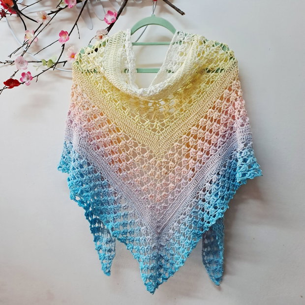 Șal pastel croșetat