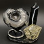 Set Cristale - Agat Negru&Citrin - Decoratiune Pietre Semipretioase