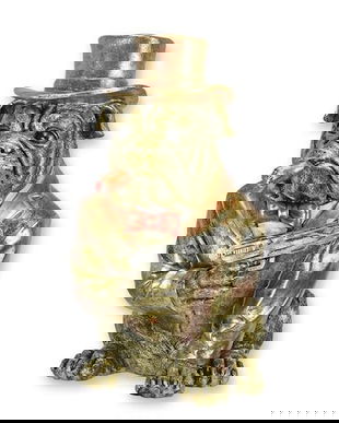 Buldog mafiot-statueta  din rasini