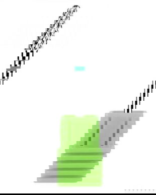 Capat freza din carbid, varf conic, argintiu, duritate medie - verde