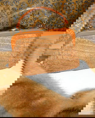 Esarfa  nurca aurie ,  superba , poseta   noua   asortata, cadou