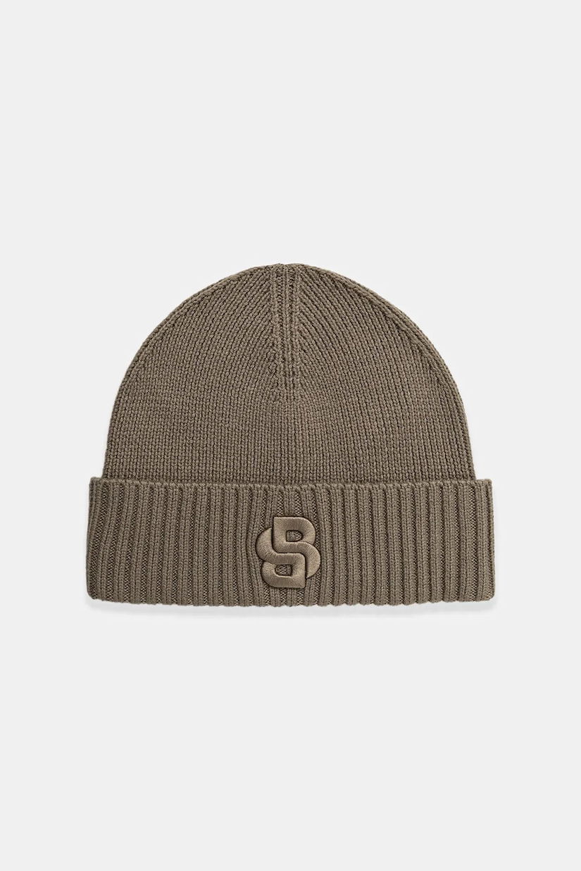 BOSS căciulă de lână Edo_Hat culoarea maro, 50522444