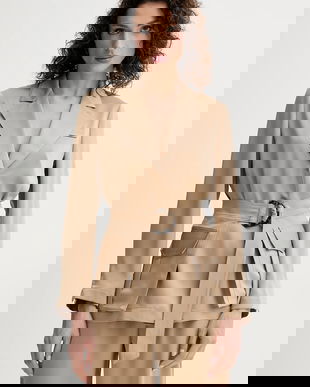 Simona Corsellini sacou culoarea verde, un singur rand de nasturi, uni, P25CPGI00401