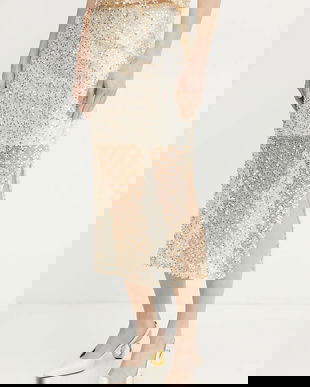 Marella fusta PRATER2 culoarea alb, midi, drept, 2513771024200