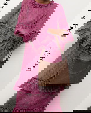 Bonded by Answear.LAB & LOBOS geanta de mână din piele întoarsă culoarea maro