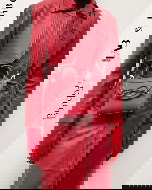 Bonded by Answear.LAB & LOBOS poseta de piele culoarea rosu