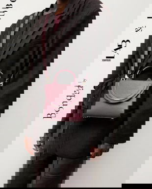 Bonded by Answear.LAB & LOBOS poseta de piele culoarea bordo