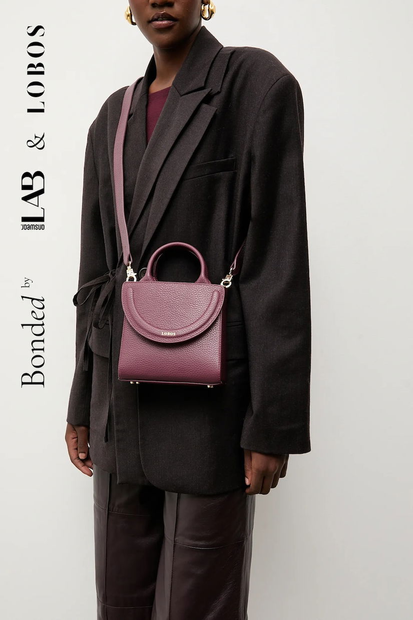 Bonded by Answear.LAB & LOBOS poseta de piele culoarea bordo