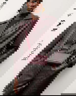 Bonded by Answear.LAB & LOBOS poseta de piele culoarea bordo