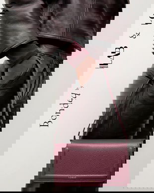 Bonded by Answear.LAB & LOBOS poseta de piele culoarea bordo