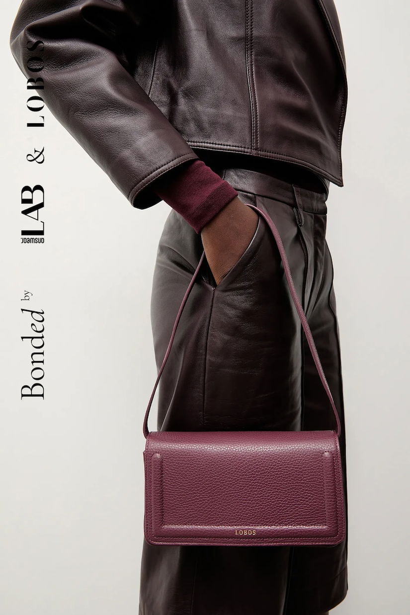 Bonded by Answear.LAB & LOBOS poseta de piele culoarea bordo