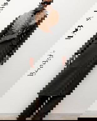 Bonded by Answear.LAB & LOBOS poseta de piele culoarea negru