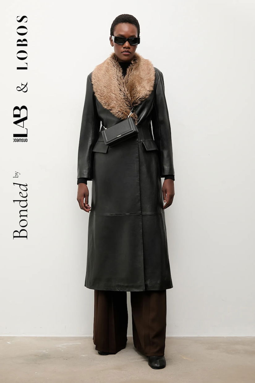 Bonded by Answear.LAB & LOBOS poseta de piele culoarea negru