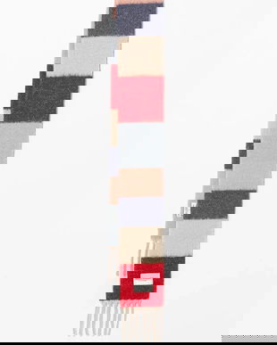 Marc O'Polo eșarfă cu lână culoarea bej, cu imprimeu, 600803002053