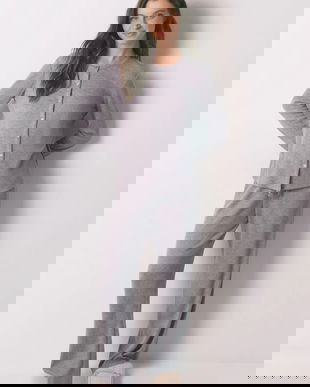 women'secret compleu pijama culoarea gri, 3792065