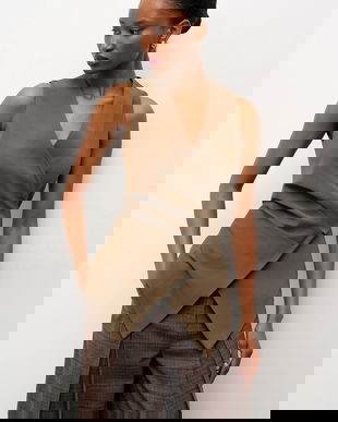 Answear.LAB vesta culoarea verde, oversize