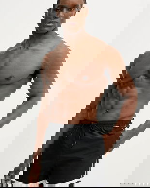 Karl Lagerfeld pantaloni scurți de baie CONTRAST culoarea negru, B1M46006