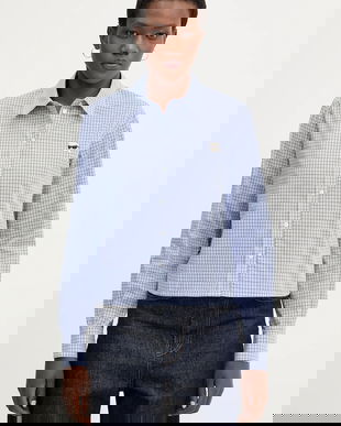 Karl Lagerfeld cămașă din bumbac IKON cu guler clasic, regular, B1W11020