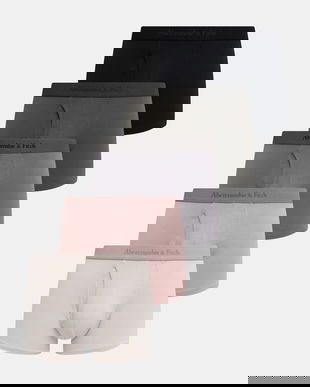 Abercrombie & Fitch boxeri 5-pack culoarea bej, KI114-4030-130