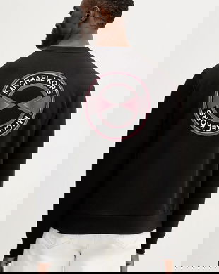 Michael Kors bluză culoarea negru, cu imprimeu, CR652G25MF