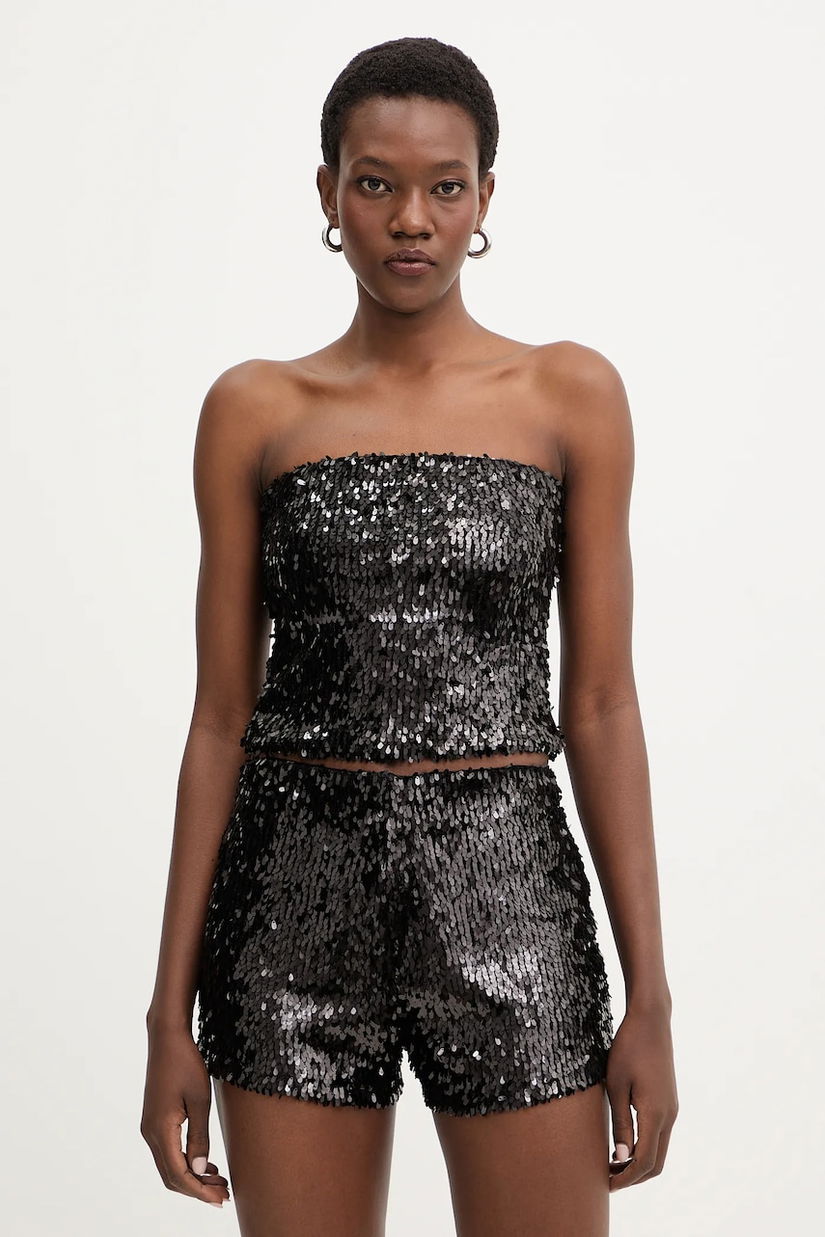 Haveone bluză culoarea negru, uni, RMA-P054