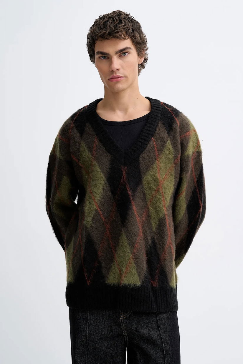 The Ragged Priest pulover culoarea verde, RPAW252018KW