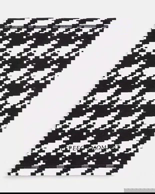 Perfect Moment fular impletit culoarea negru, cu imprimeu, U8000207