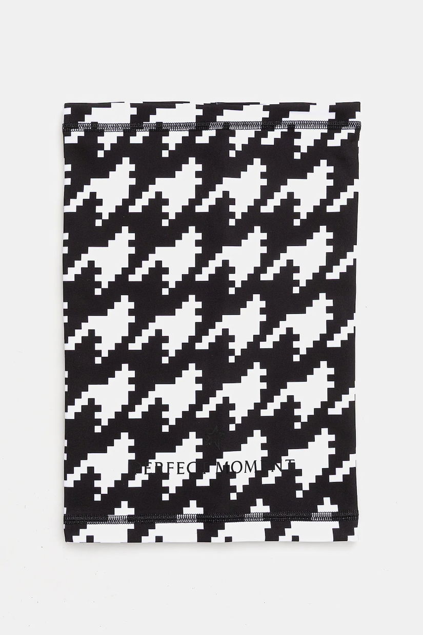 Perfect Moment fular impletit culoarea negru, cu imprimeu, U8000207