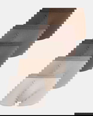 Abercrombie & Fitch boxeri 5-pack culoarea bej, KI114-4031-400