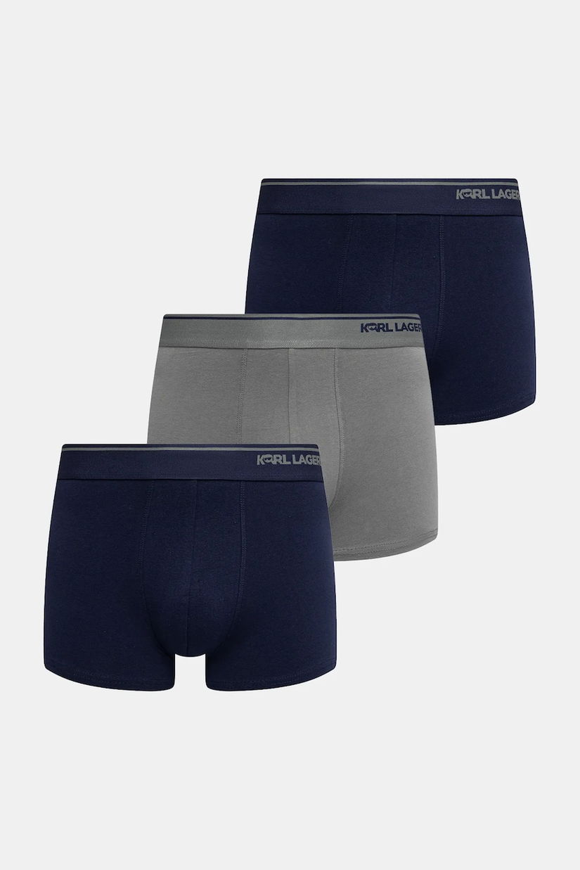 Karl Lagerfeld boxeri IKON 3-pack culoarea bleumarin, B1M47022