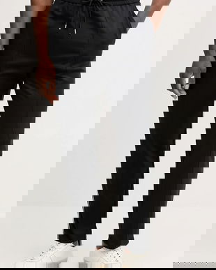 Michael Kors pantaloni de trening culoarea negru, cu imprimeu, CR652DG7ZP