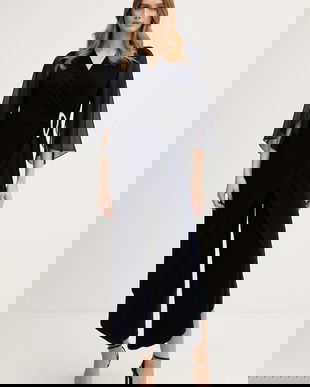 Joseph Ribkoff salopetă culoarea bleumarin, cu decolteu in v, 261783