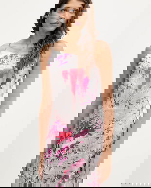 Karl Lagerfeld Jeans rochie culoarea gri, mini, evazați, B1W13033