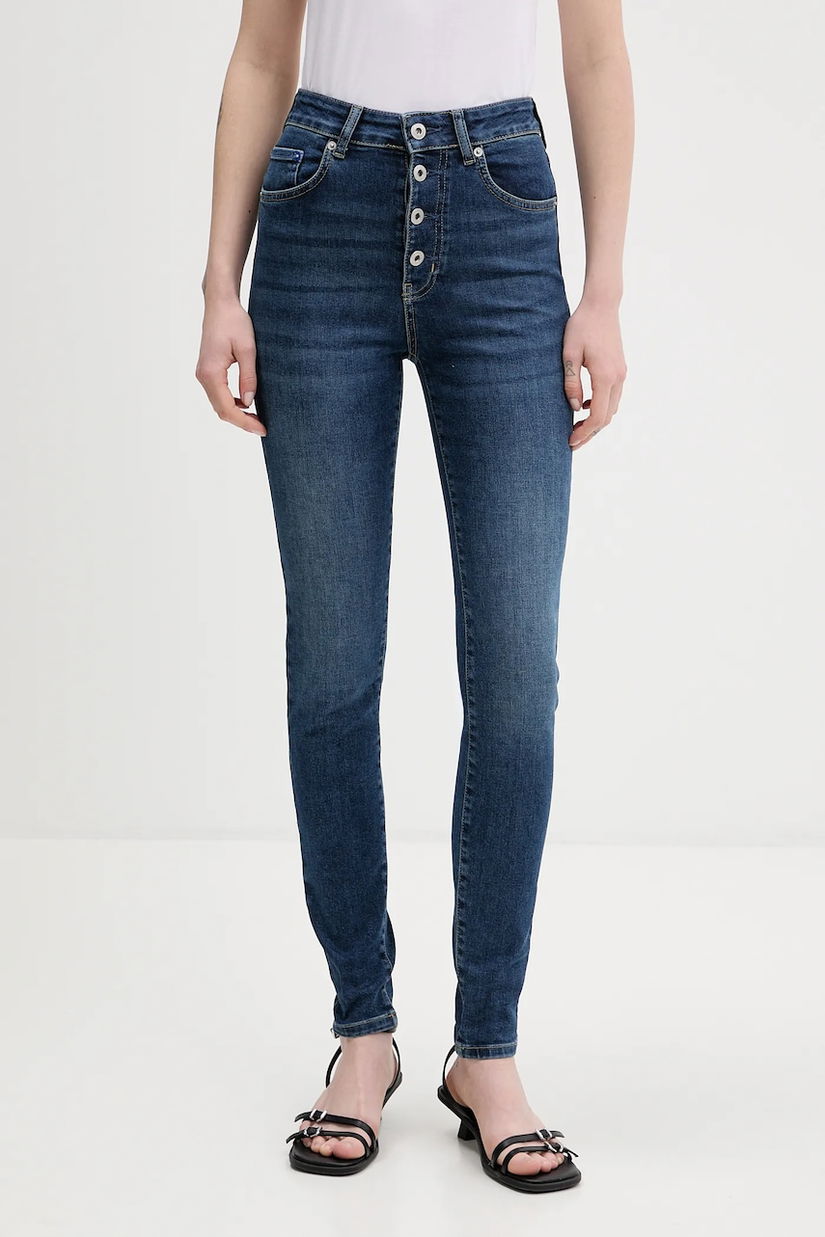 Karl Lagerfeld Jeans blugi culoarea bleumarin, B1W10033