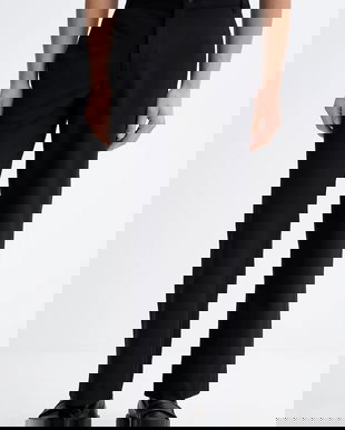 Karl Lagerfeld Jeans pantaloni culoarea negru, drept, B1M10026