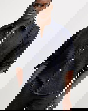 BOSS cămașă jeans H-LIAM